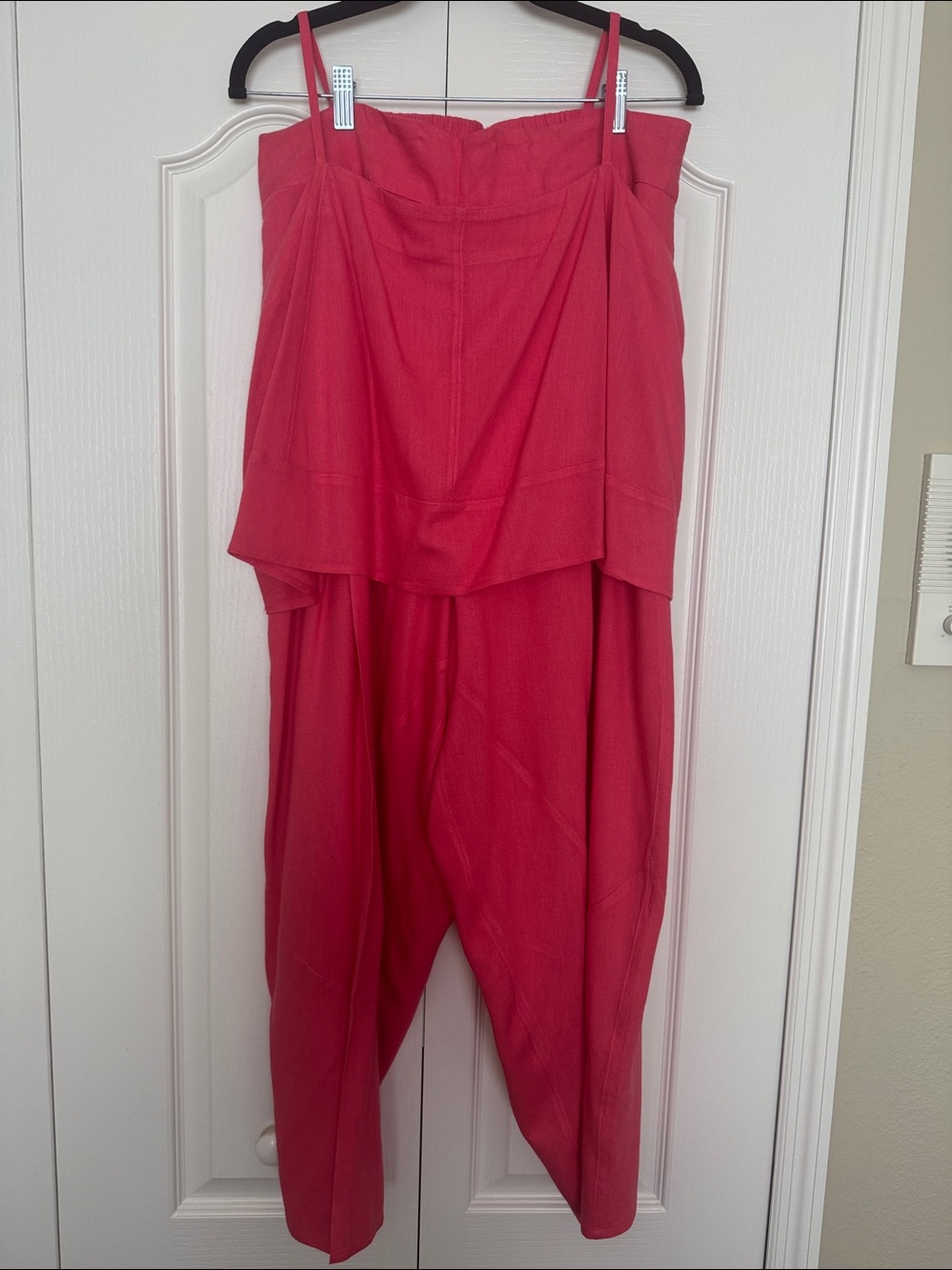 Free People Wide-Leg Draped Pants in Red